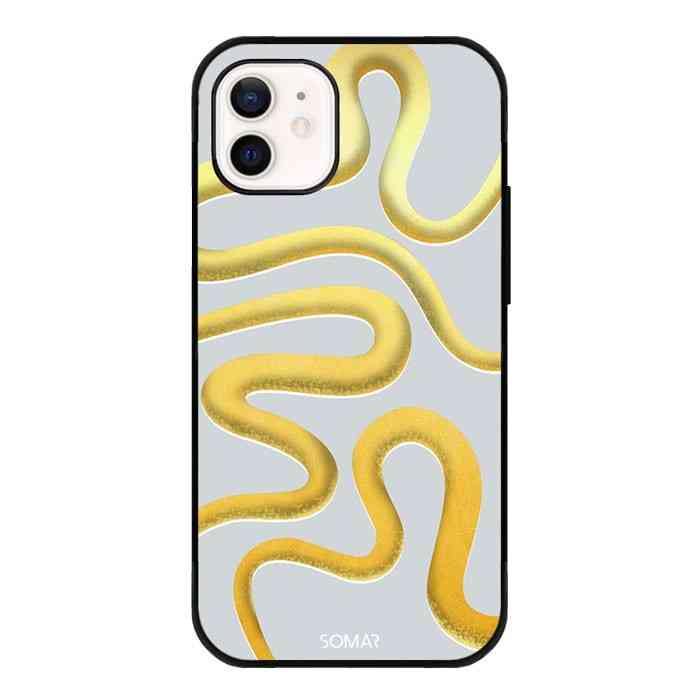 Kryt na mobil Šedomodré hadí křivky