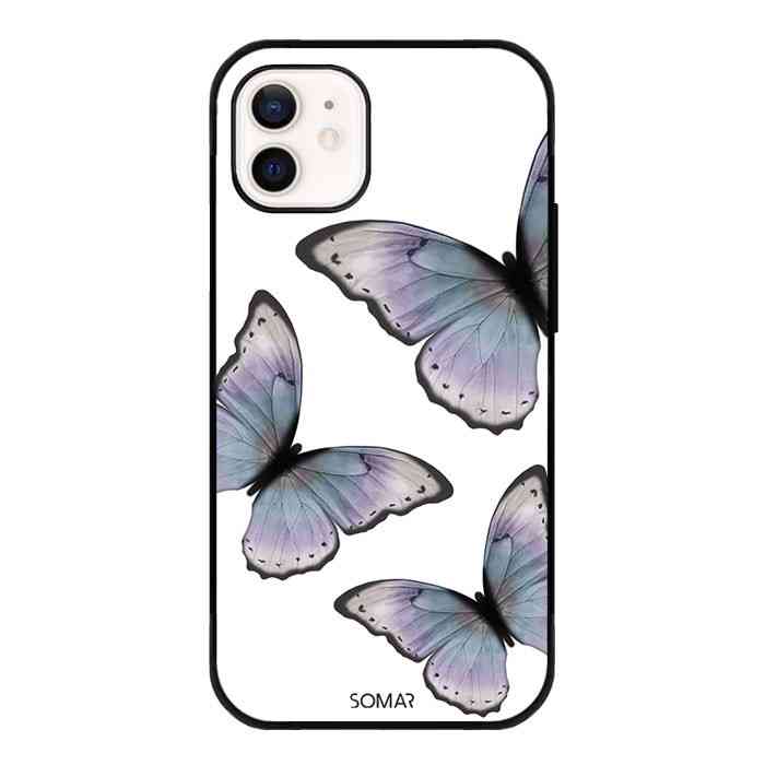 Kryty na mobil Fialoví Motýli na bílém pozadí