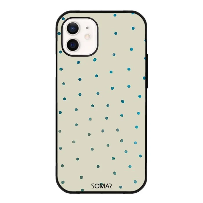 Kryt na mobil Simple dots blue