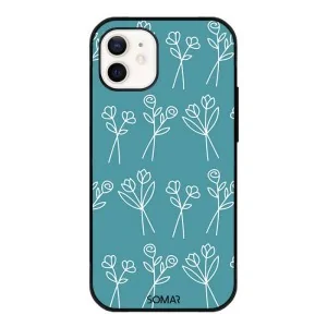 Kryt na mobil Flowers blue