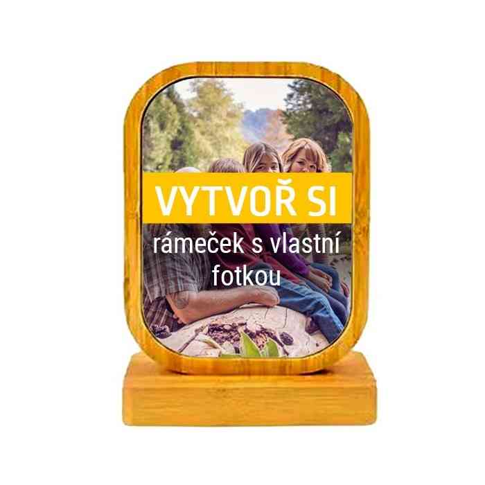 Fotka v bambusovém rámečku - obdelník