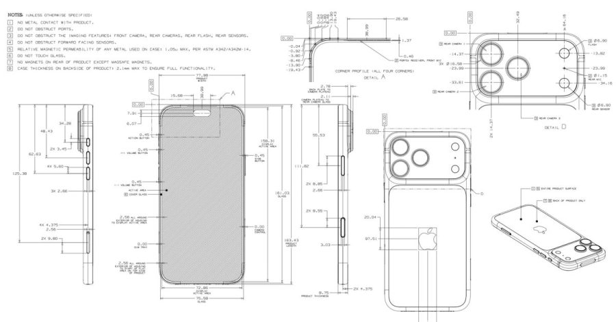 Apple zveřejňuje detailní technické výkresy svých zařízení